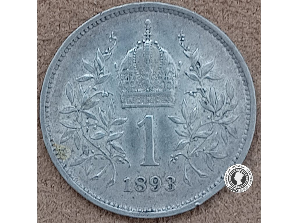 1 koruna - Rakúsko-Uhorsko - 1893