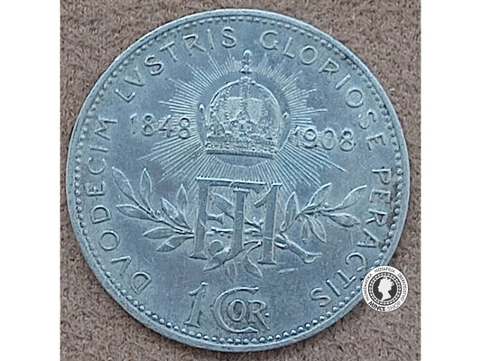 1 koruna - Rakúsko-Uhorsko - 1908