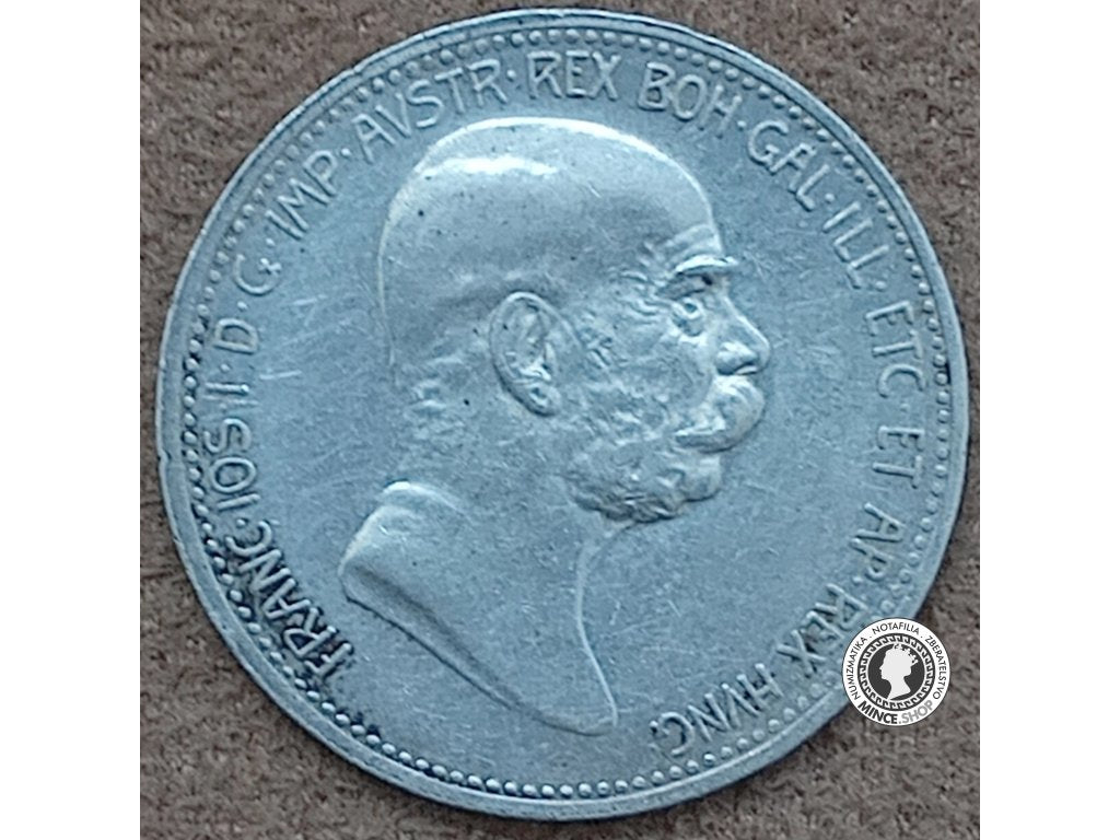 1 koruna - Rakúsko-Uhorsko - 1908