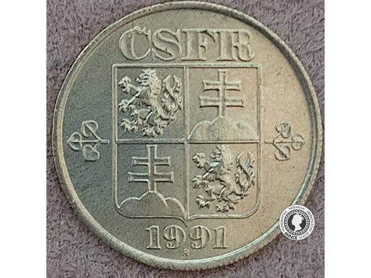 20 halier - Česko-Slovensko - 1991