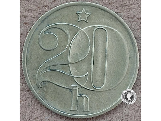 20 halier - Česko-Slovensko - 1986