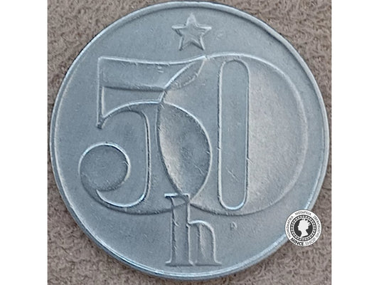 50 halier - Česko-Slovensko - 1990
