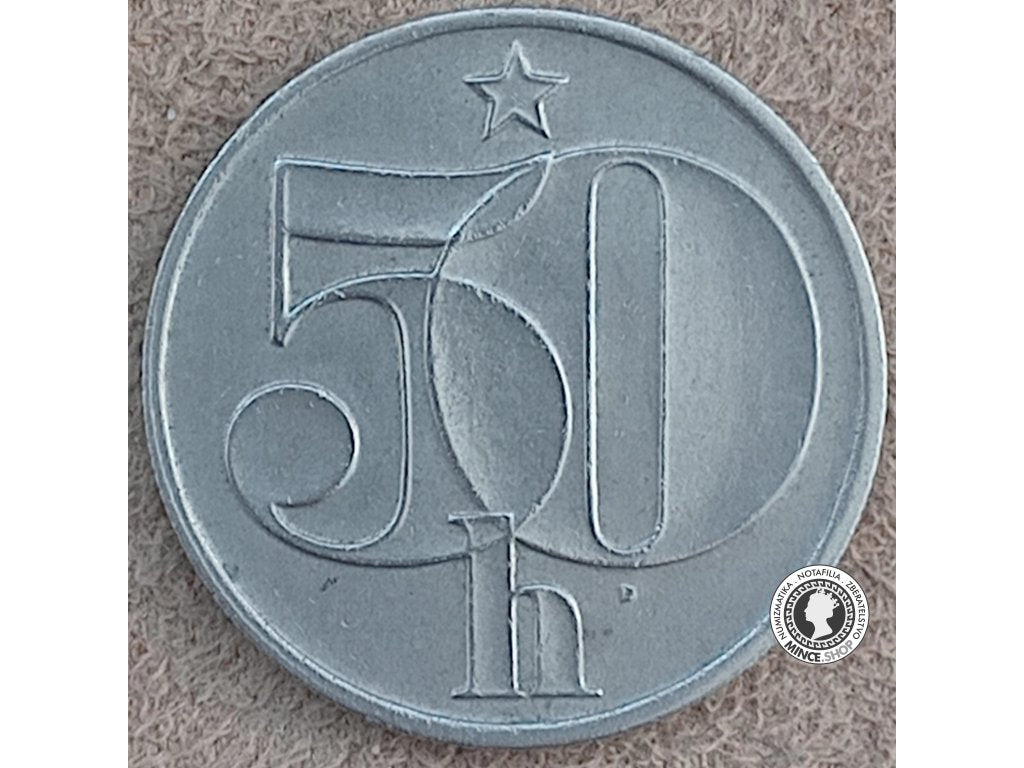 50 halier - Česko-Slovensko - 1986