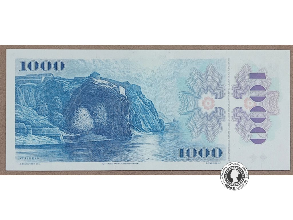 1000 Korún koľkovaných - 1985 - ČSSR / Česko