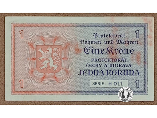1 Koruna - 1940 - Protektorát Čechy a Morava