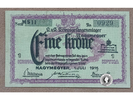 1 Korona - 1916 - Rakúsko - Uhorsko