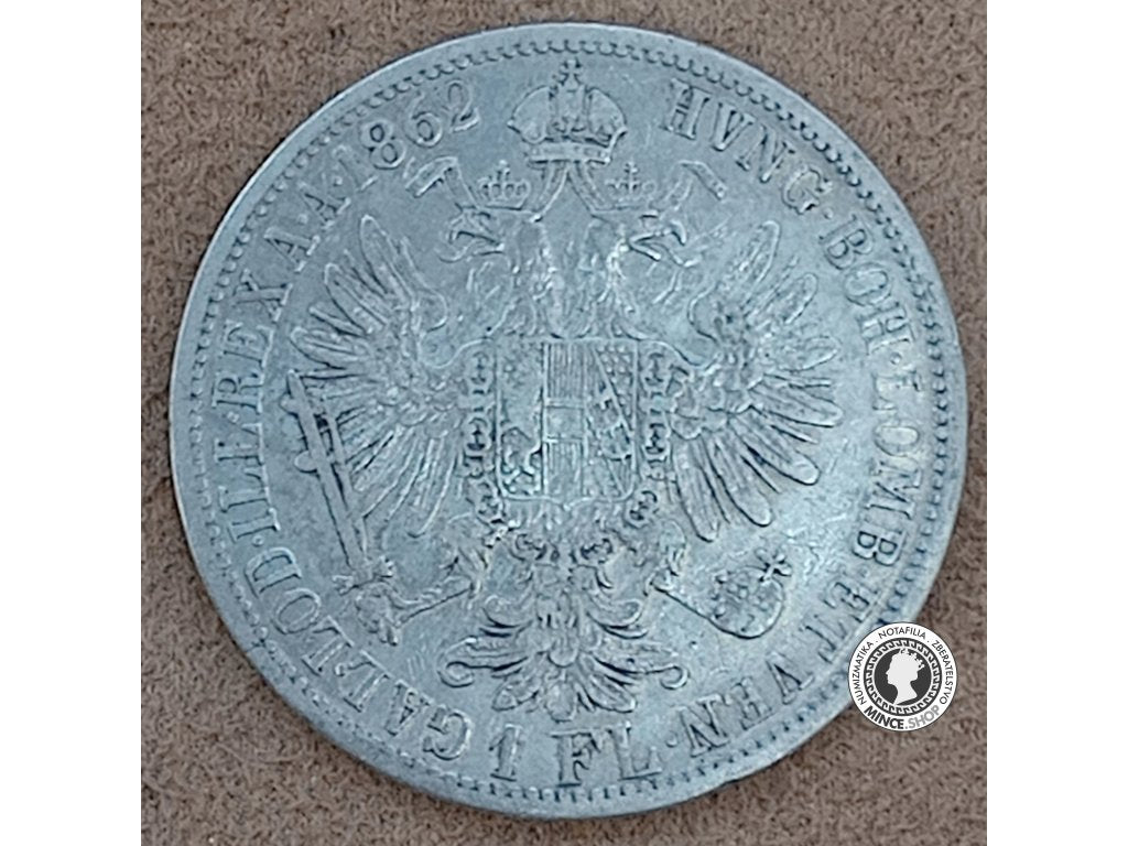 1 florin - Rakúsko-Uhorsko - 1862