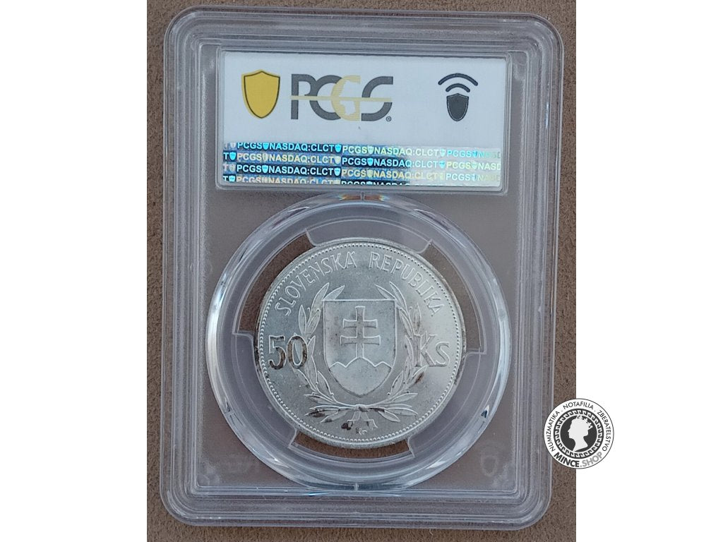 50 koruna - Slovenský Štát - 1944 - Dr. Jozef Tiso - kvalita MS 63