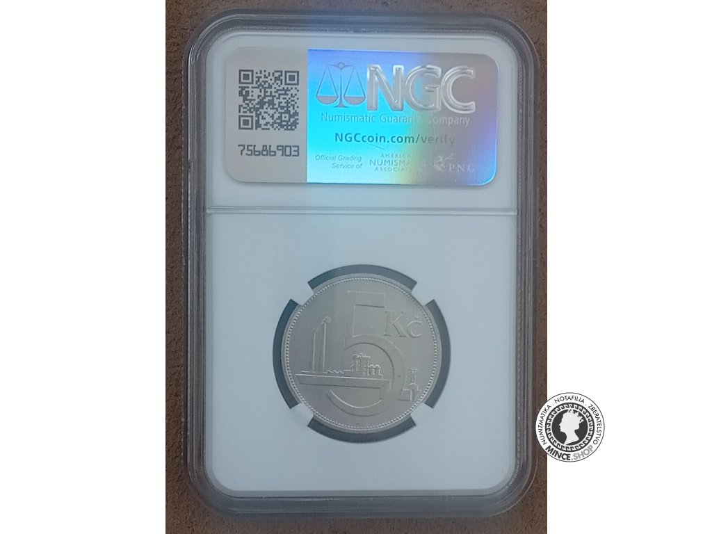 5.koruna - 1.ČSR - 1928 - UNC