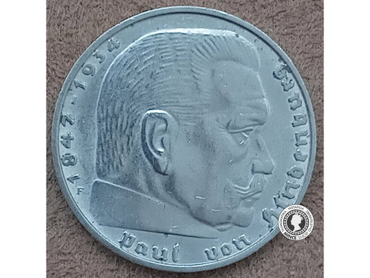 2 marka - Nemecko - Tretia Ríša - 1938 F