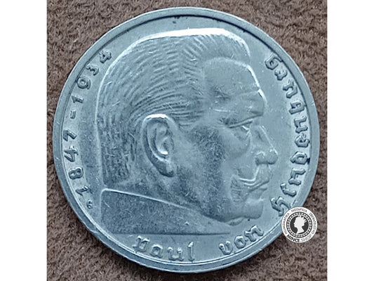 2 marka - Nemecko - Tretia Ríša - 1937 G