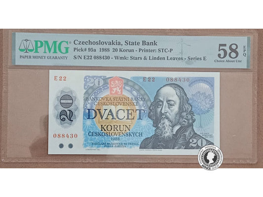 20 Korún - 1988 - ČSSR - PMG 58