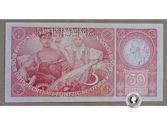 50 Korún - 1929 - 1.ČSR - UNC