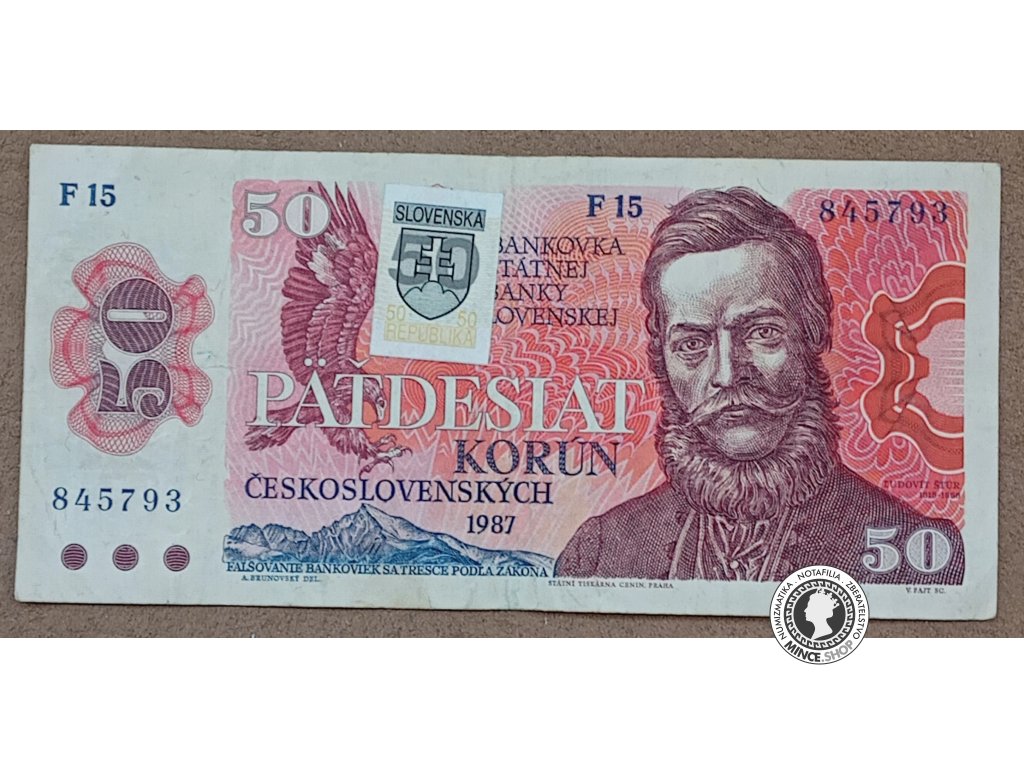 50 Korún kolkovaných - 1987 - ČSSR / Slovensko