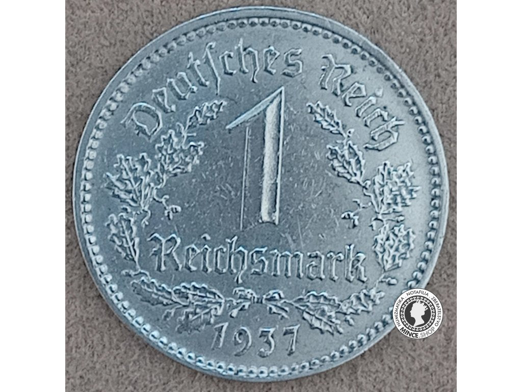 1 marka - Nemecko - Tretia Ríša - 1937 A