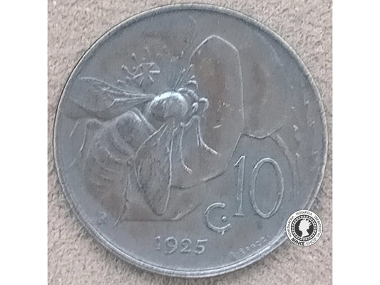 10 centisimi - Taliansko - 1925