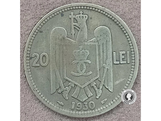 20 lei - Rumunsko - Rumunské Kráľovstvo - 1930