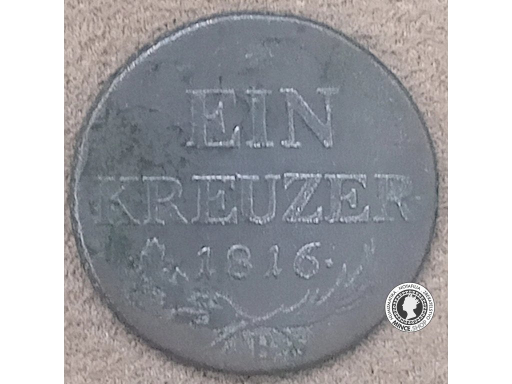 1 grajciar - Rakúsko - Rakúska Ríša - 1816 B