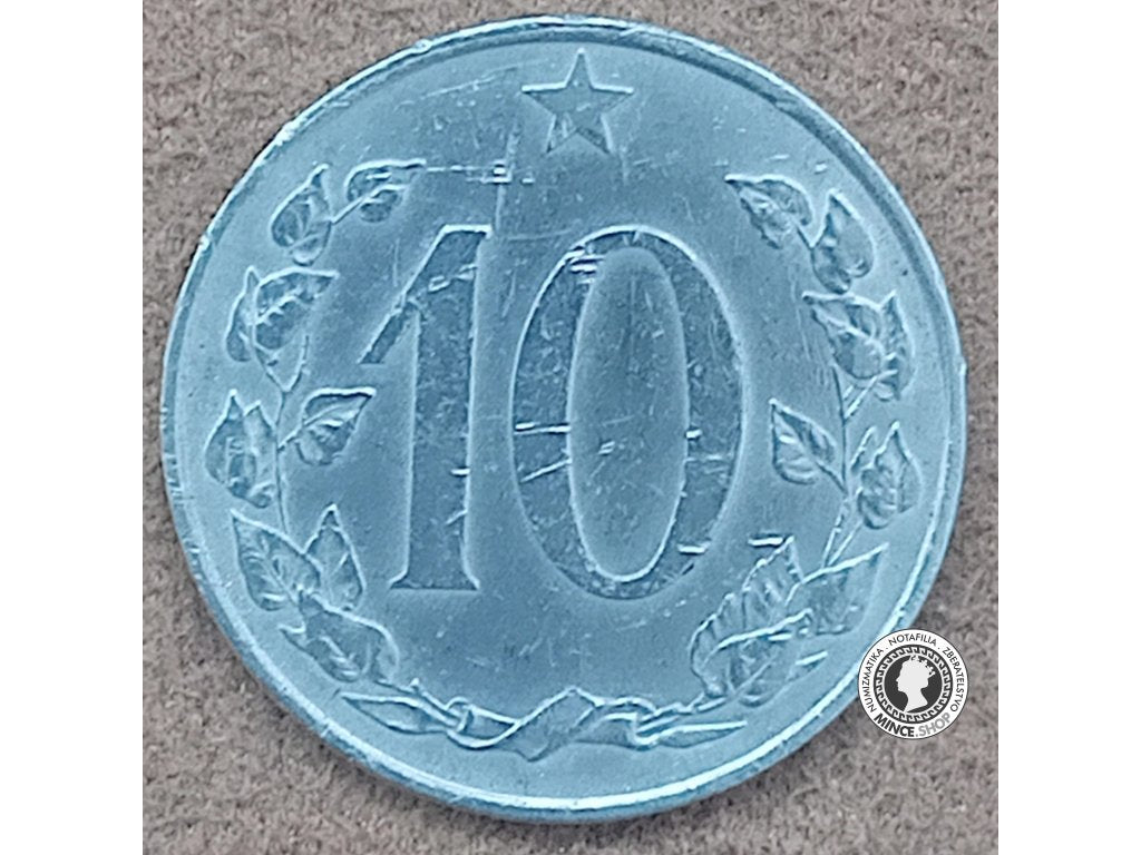10 halier - Česko-Slovensko - 1953 RR